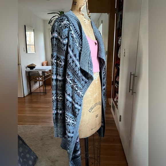 Bethany Mota Long Wrap Woven Cardigan, S, MSRP $79 - Picture 8 of 10